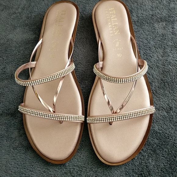 italian shoemakers flat sandals
